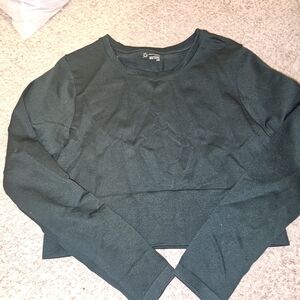 Dark Green Long Sleeve Top